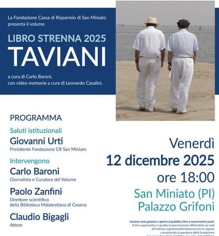 Presentazione LIBRO STRENNA 2025 “TAVIANI”